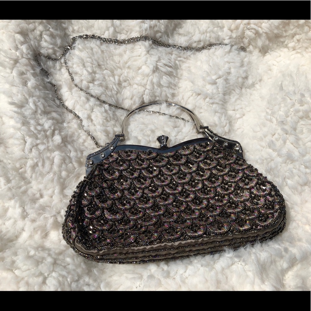 Hand-Beaded Bag